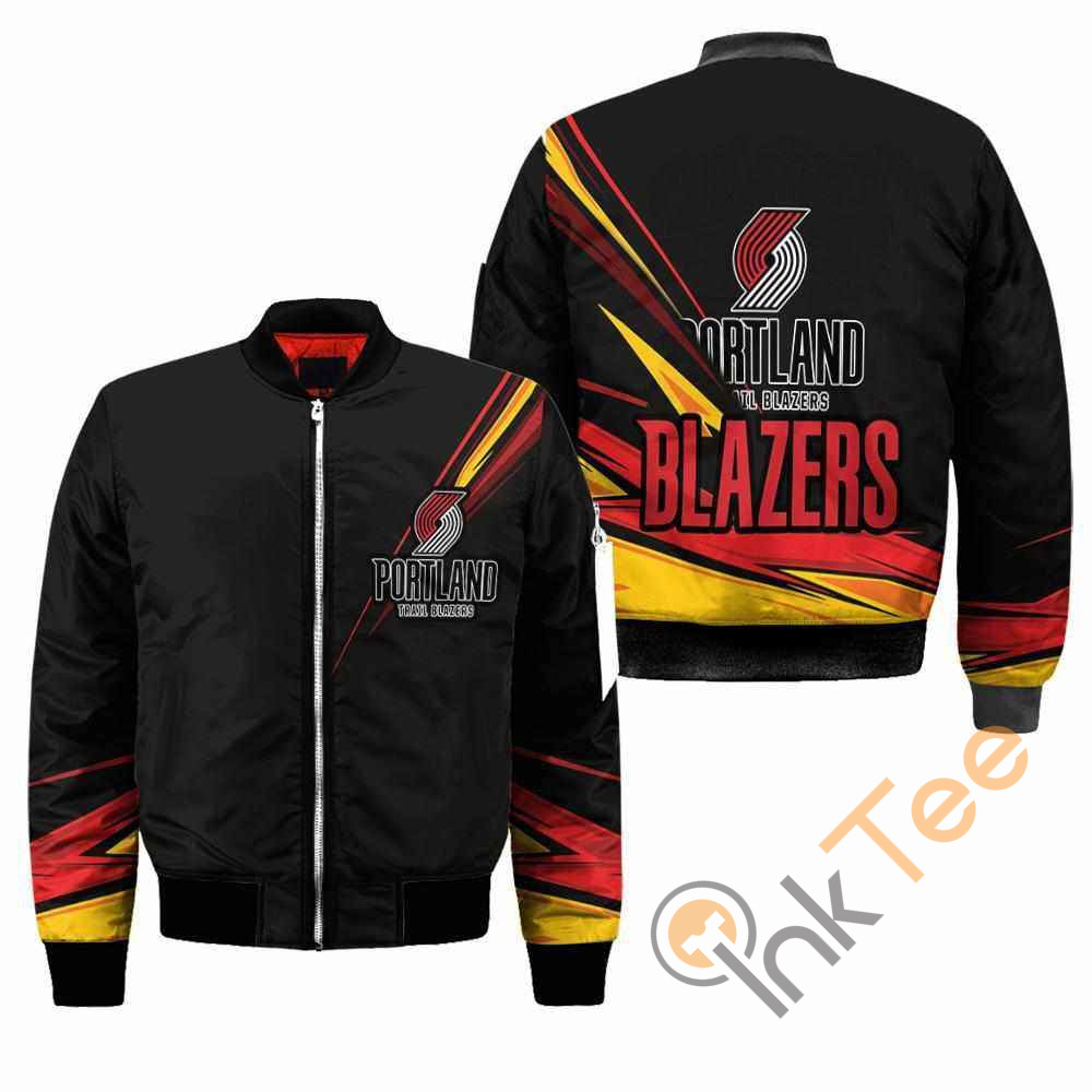 Portland Trailblazers NBA Black Apparel Best Christmas Gift For Fans Bomber Jacket