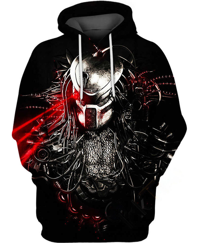 Predator Bust Hoodie 3D 12 Predator Bust Hoodie 3D
