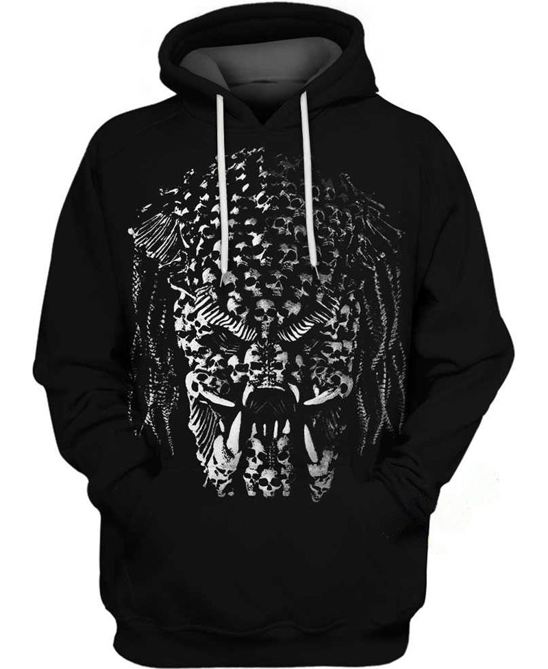 Predator Skull Hoodie 3D 5 Predator Skull Hoodie 3D