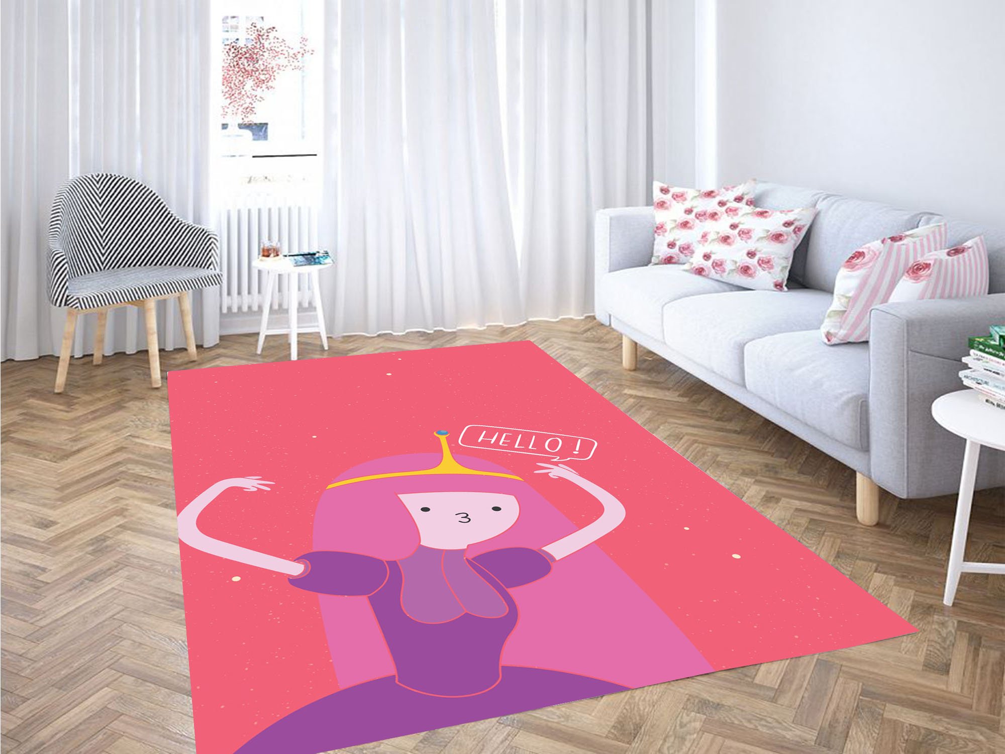 Princess Bubblegum Hello Rug