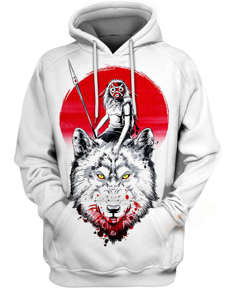 Princess Mononoke Hoodie 3D 15 Princess Mononoke Hoodie 3D