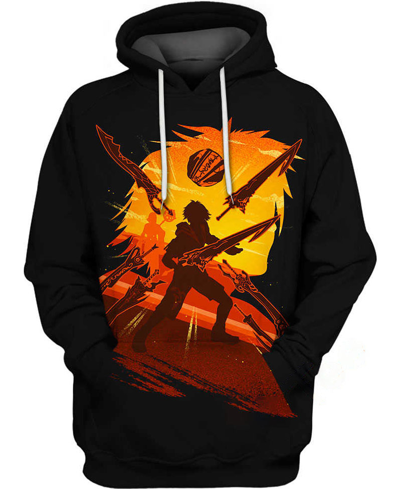 Protagonist Tidus Inspired Hoodie 3D 3 Protagonist Tidus Inspired Hoodie 3D