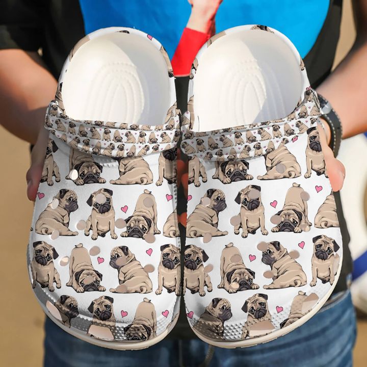 Pug 50 Shades Of Crocs Clog Shoes 11 Pug 50 Shades Of Crocs Clog Shoes