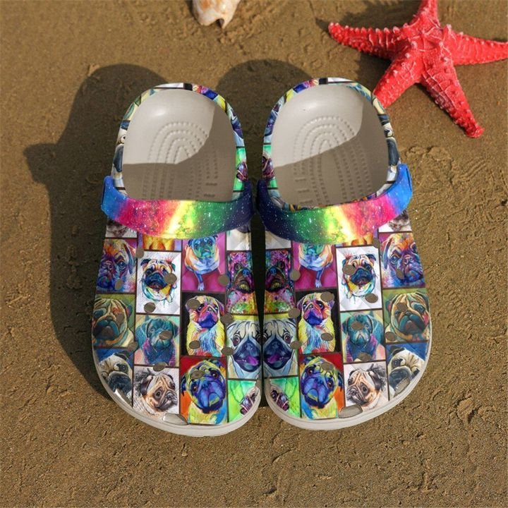 Pug Colorful Crocs Clog Shoes 7 Pug Colorful Crocs Clog Shoes