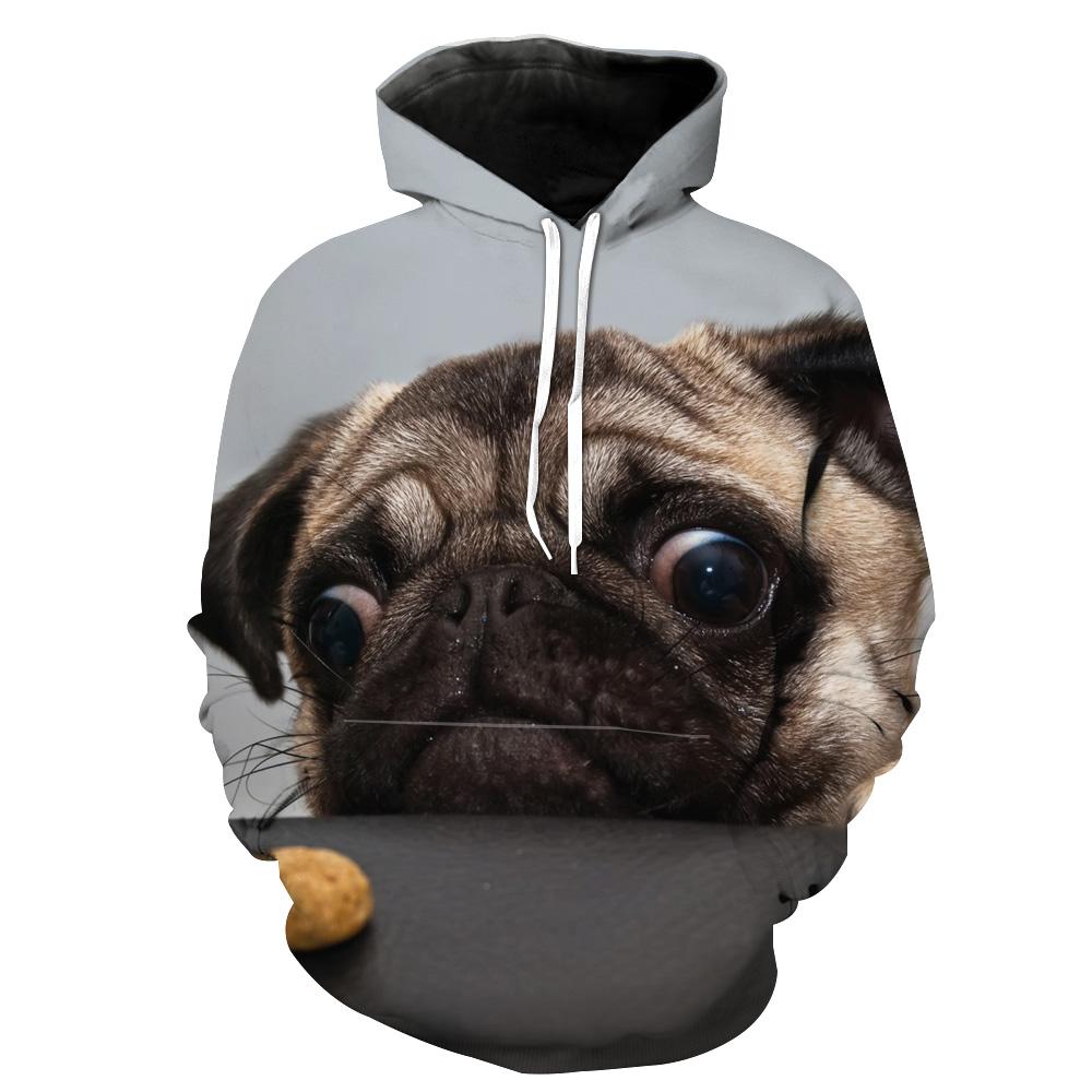 Pug Cute Pug Animal Printed Hoodie 3D 1 Pug Cute Pug Animal Printed Hoodie 3D