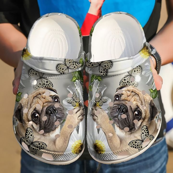 Pug Daisy V2 Crocs Clog Shoes