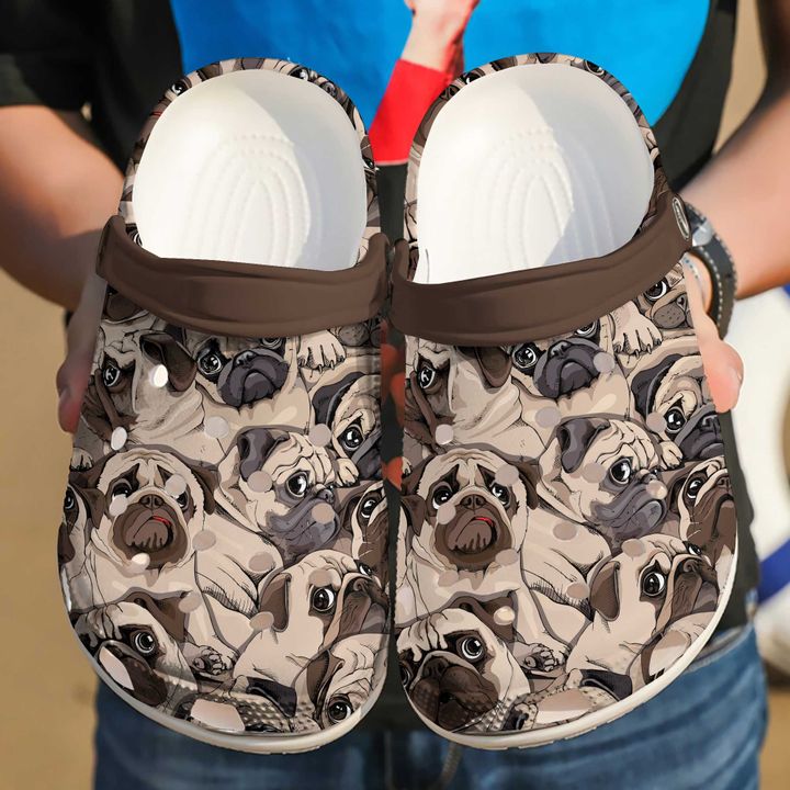 Pug Face Crocs Clog Shoes