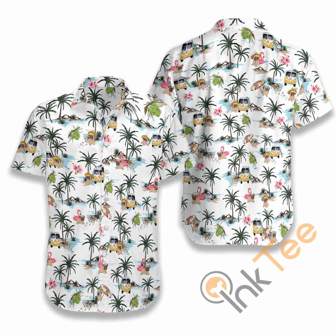 Pug Hawaiian shirts