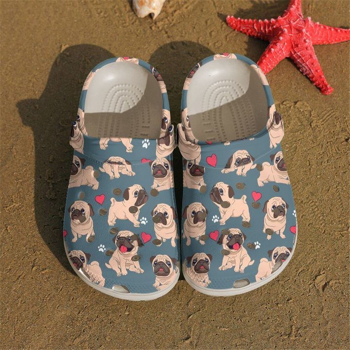 Pug I Love My Pugs Crocs Clog Shoes