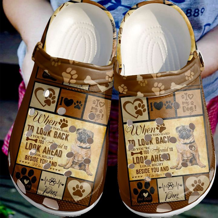 Pug I Will Be There Crocs Clog Shoes