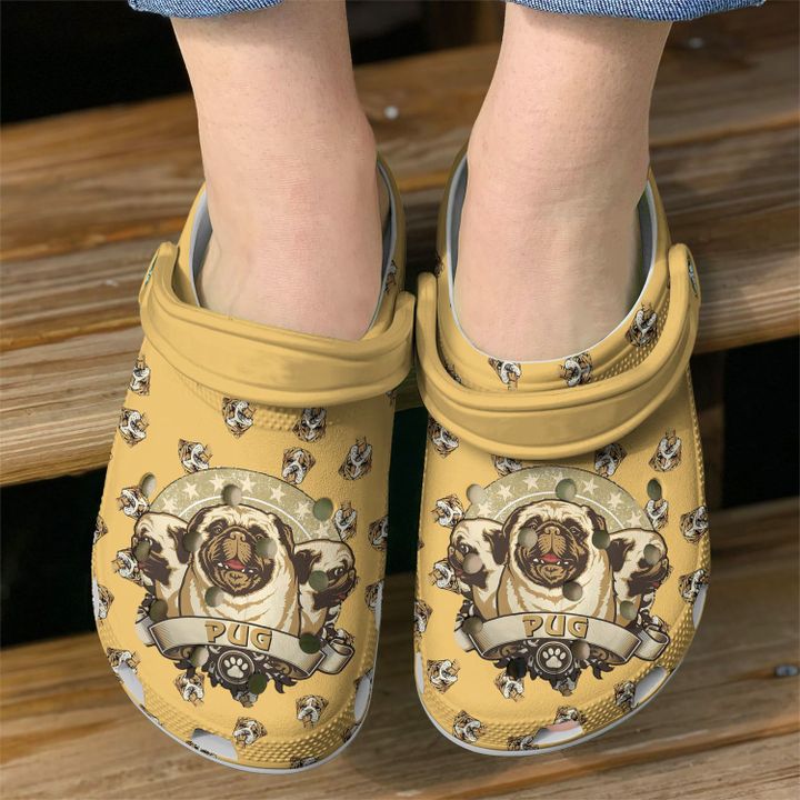 Pug Lovers Crocs Clog Shoes