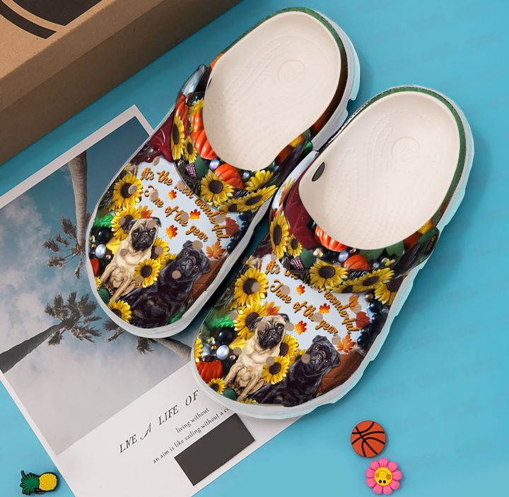 Pug Most Wonderful Time Crocs Clog Shoes 2 Pug Most Wonderful Time Crocs Clog Shoes