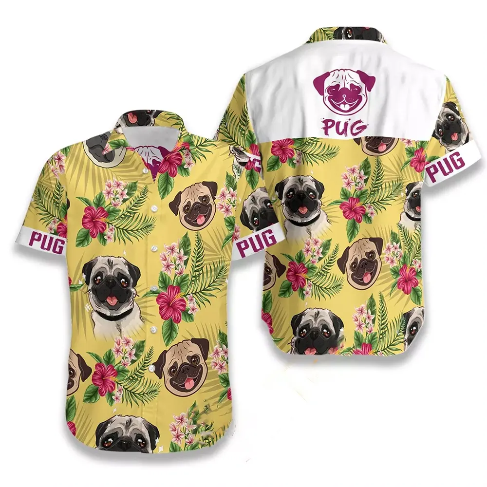 Pug Hawaiian shirts