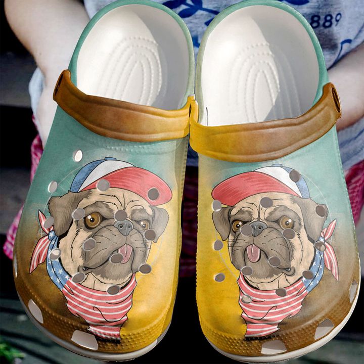 Pug Naughty Crocs Clog Shoes