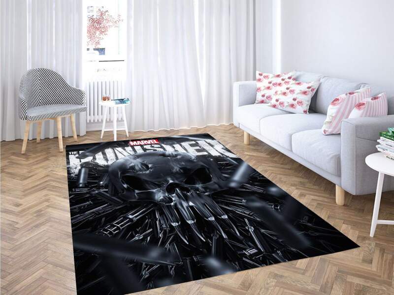 Punisher Logo Carpet Rug 3 Punisher Logo Carpet Rug