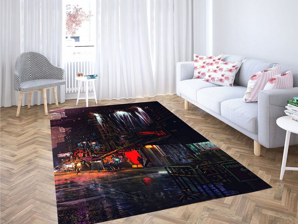 Purple Aesthetic Blade Runer Living Room Modern Carpet Rug 4 Purple Aesthetic Blade Runer Living Room Modern Carpet Rug