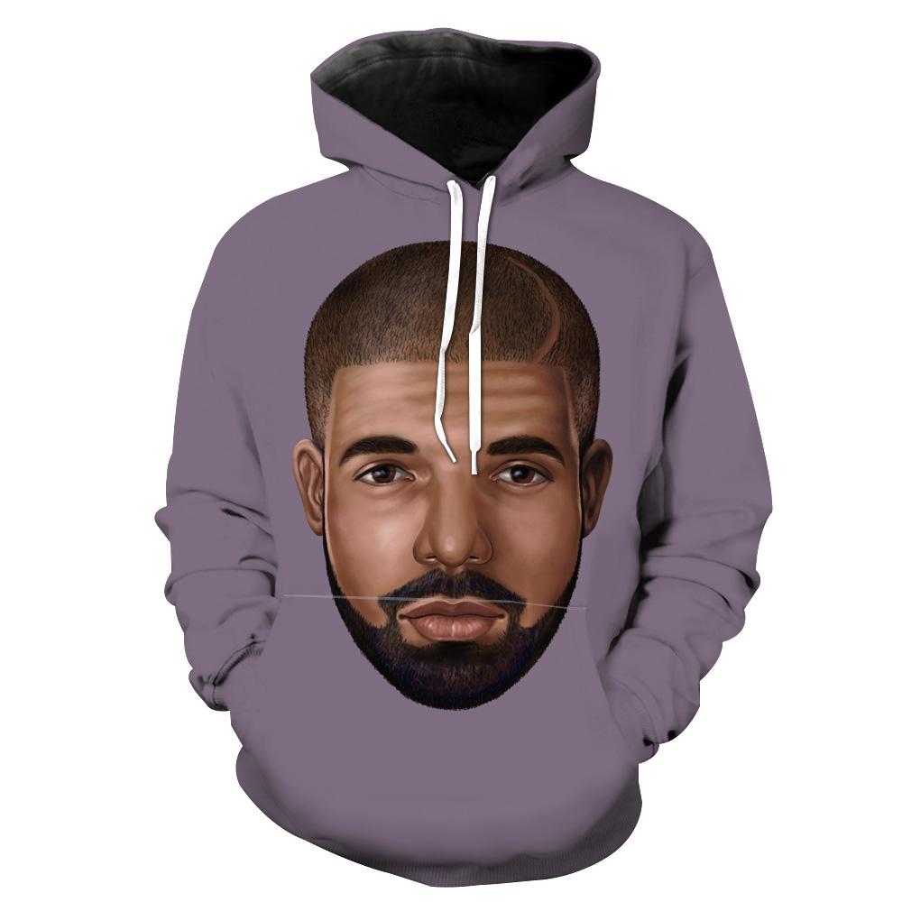 Purple Drake Hip Hop Hoodie 3D 1 Purple Drake Hip Hop Hoodie 3D
