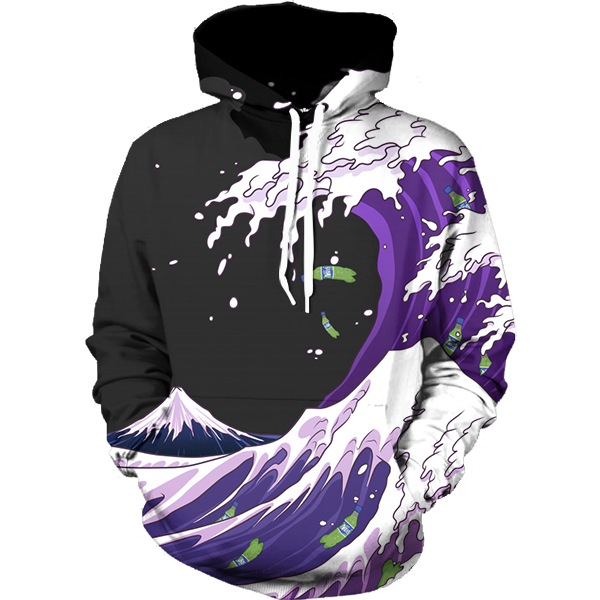 Purple Drank Koolaid Wave Funnys Hoodie 3D 2 Purple Drank Koolaid Wave Funnys Hoodie 3D