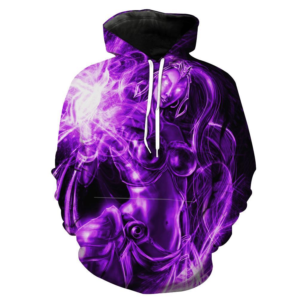 Purple Liliana Magic The Gathering Liliana Hoodie 3D 3 Purple Liliana Magic The Gathering Liliana Hoodie 3D