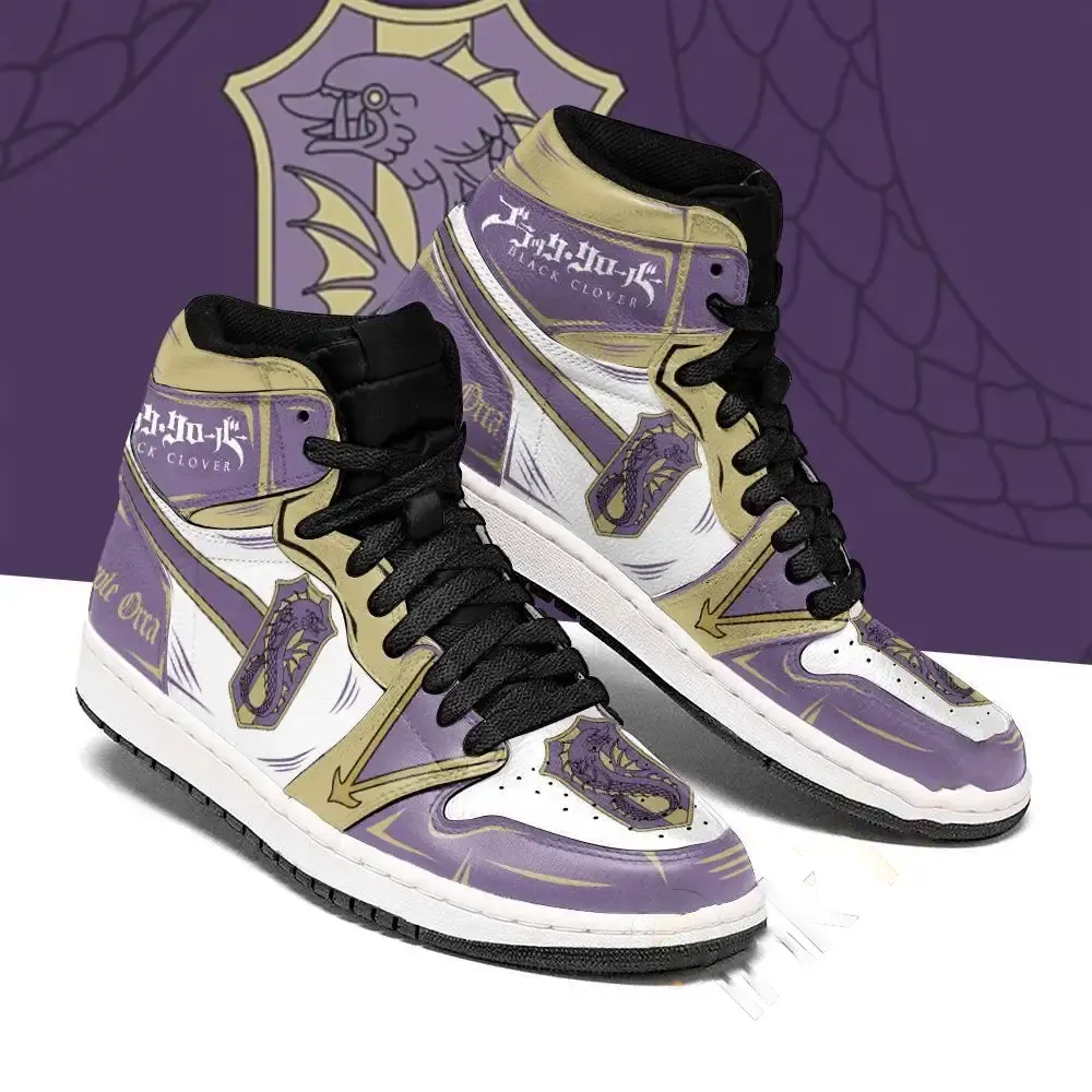 Purple Orca Magic Knight Black Clover Anime Amazon Air Jordan Shoes