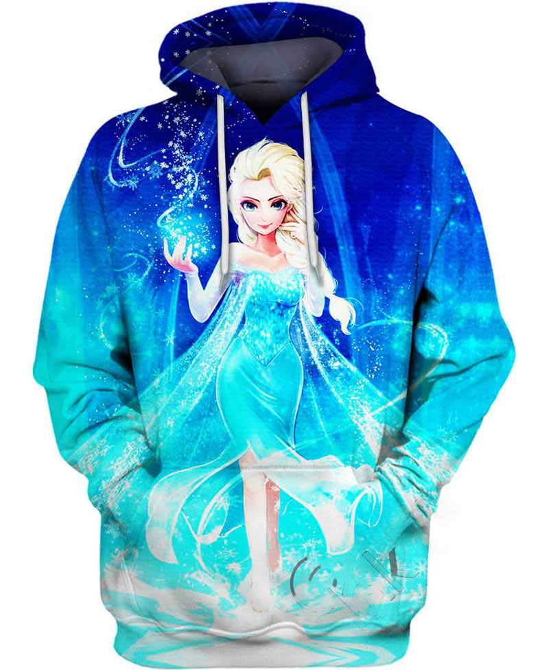 Queen Elsa Hoodie 3D