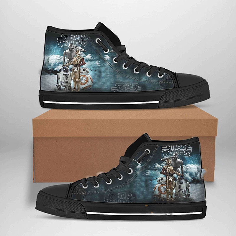 R2d2 Best Movie Character High Top Shoes