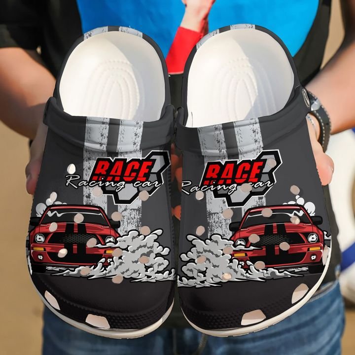 Racing Car Crocs Clog Shoes