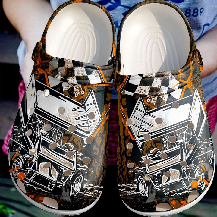 Racing Car Crocs Clog Shoes