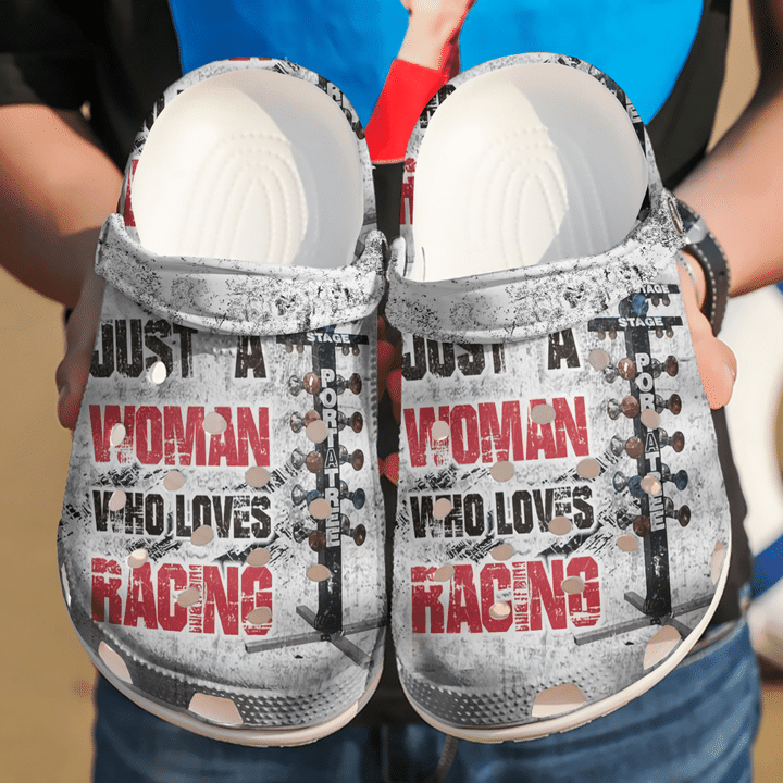 Racing Just A Girl Who Loves Crocs Clog Shoes