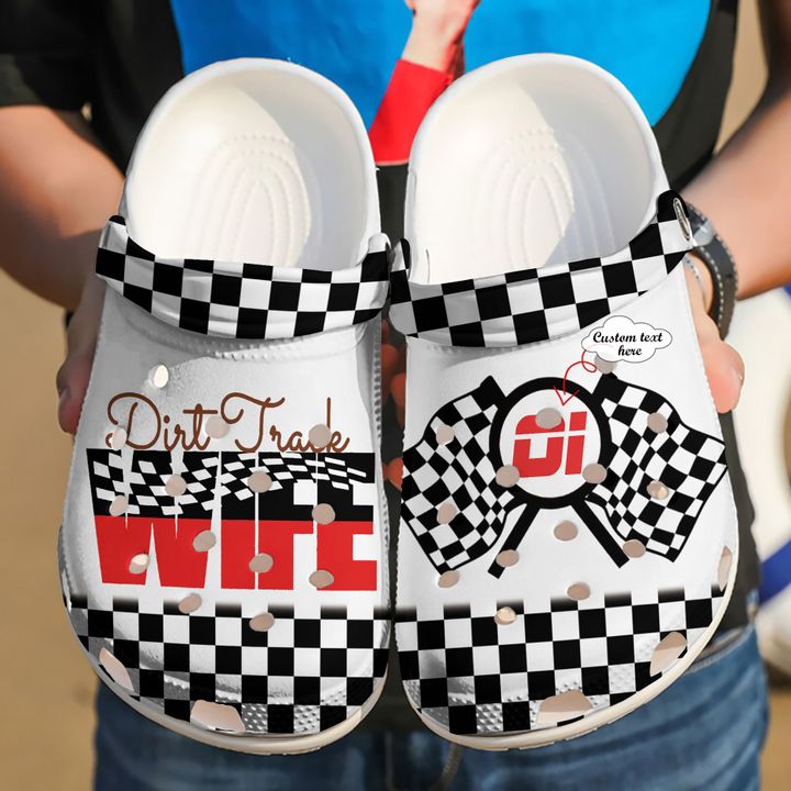 Racing Personalized Dirt Track Wife Crocs Clog Shoes