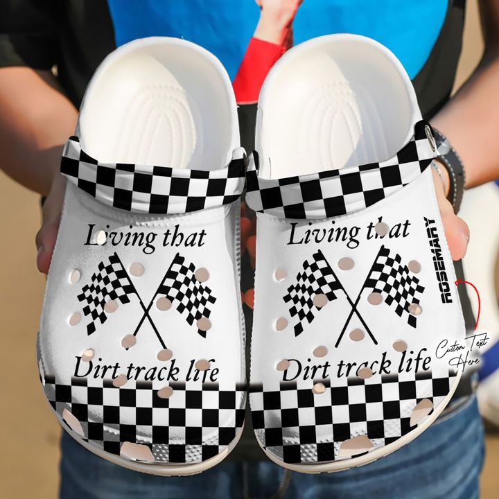 Racing Personalized Living Crocs Clog Shoes