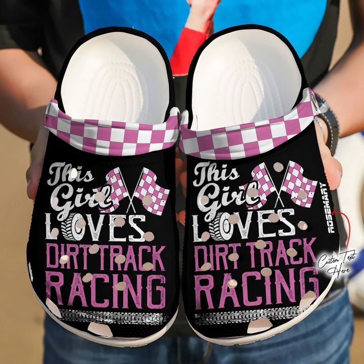 Racing Personalized This Girl Crocs Clog Shoes