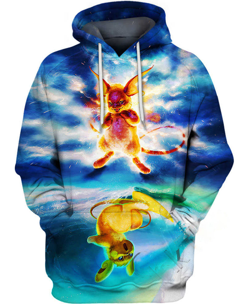 Raichu Mirrored Hoodie 3D