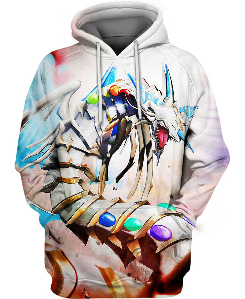 Rainbow Dragon Hoodie 3D