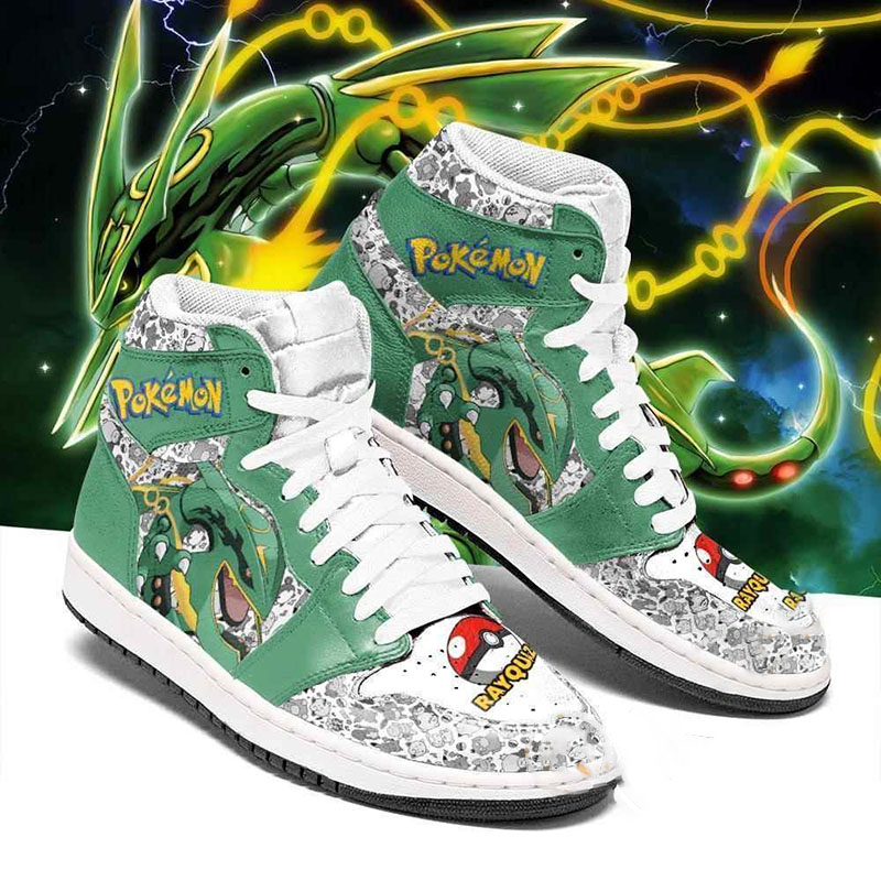 Rayquaza Cute Pokemon Sneakers Air Jordan Shoes
