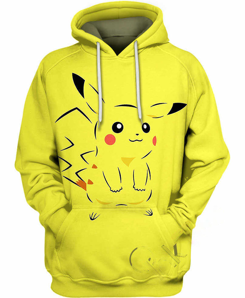Really Cute Pikachu Hoodie 3D