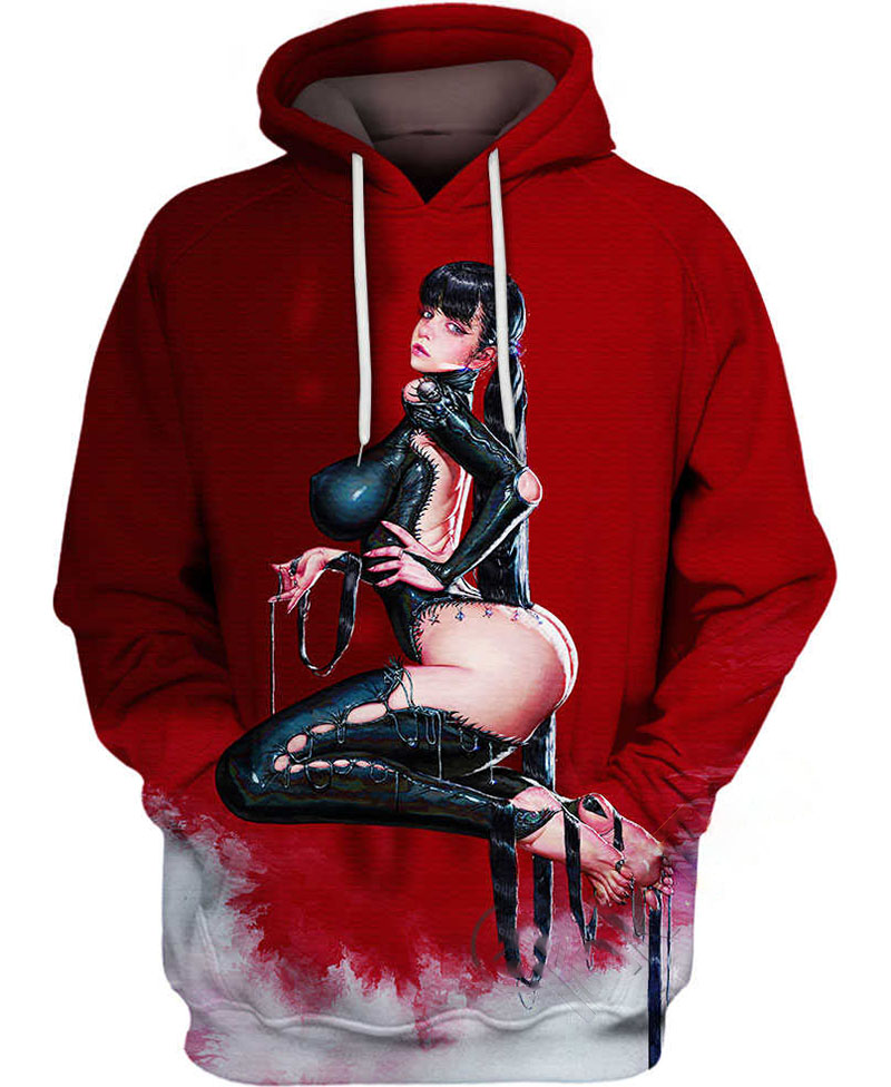 Red Flavor Ahegao Hoodie 3D 12 Red Flavor Ahegao Hoodie 3D