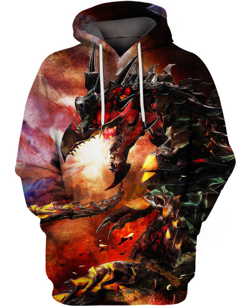 Red-eyes Hoodie 3D