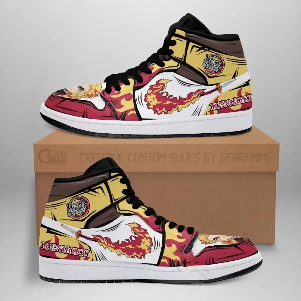 Rengoku Fire Skill Demon Slayer Anime Idea Amazon Air Jordan Shoes