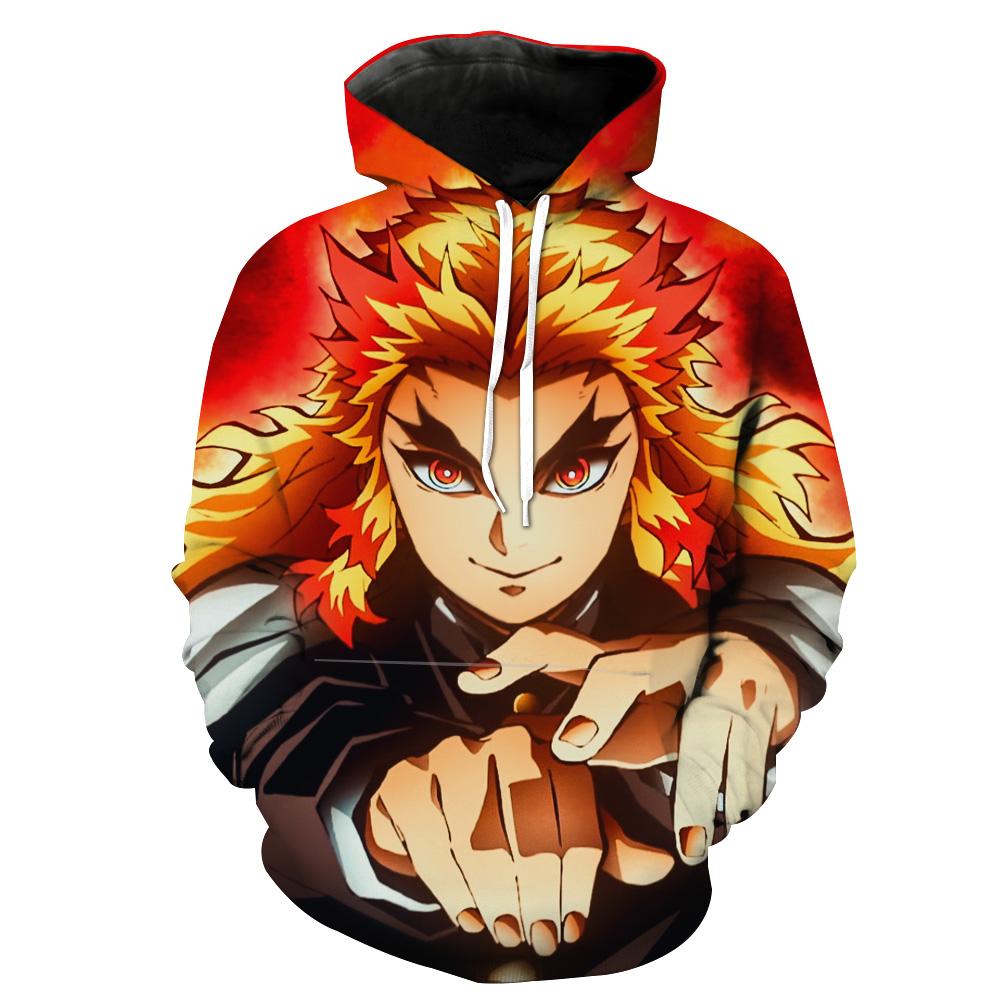 Rengoku Kimetsu No Yaiba Demon Slayer Hoodie 3D