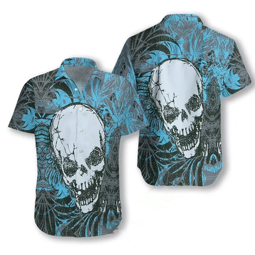 Retro Skull Pattern Hawaiian shirts