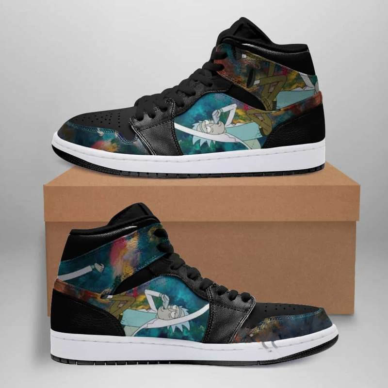 Rick And Morty Custom Air Jordan Shoes 4 Rick And Morty Custom Air Jordan Shoes