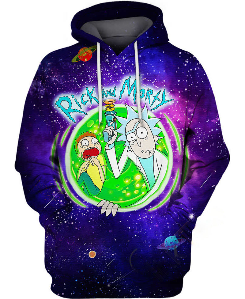 Rick And Morty Adventure Hoodie 3D 1 Rick And Morty Adventure Hoodie 3D