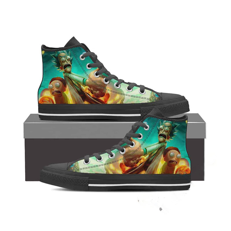 Rick And Morty High Top Shoes