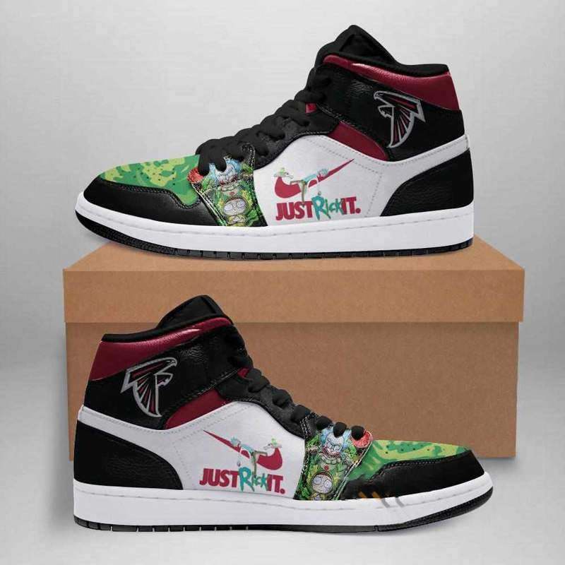 Rick And Morty Atlanta Falcons Custom Air Jordan Shoes