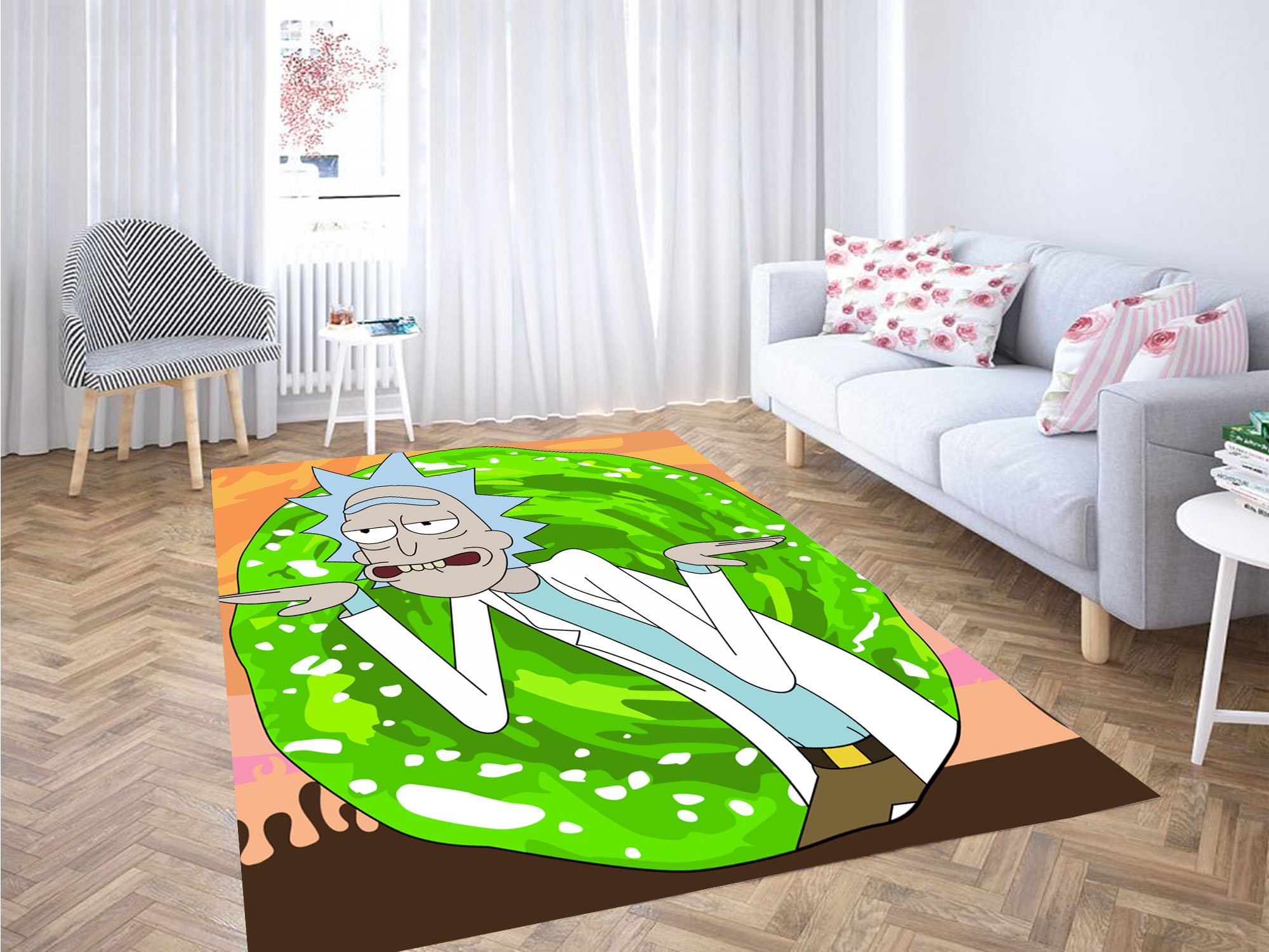 Rick And Morty Crazy Carpet Rug 2 Rick And Morty Crazy Carpet Rug