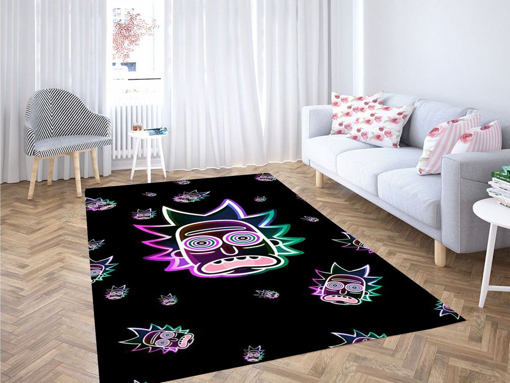 Rick And Morty Dope Living Room Modern Carpet Rug