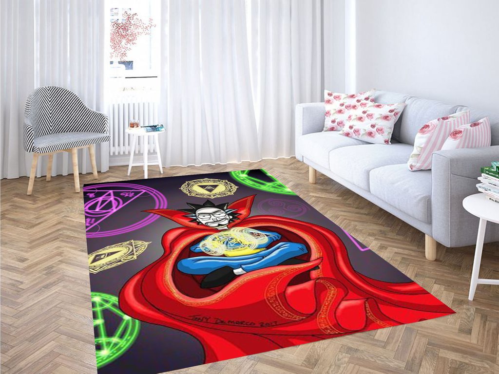 Rick And Morty Dr.strange Living Room Modern Carpet Rug