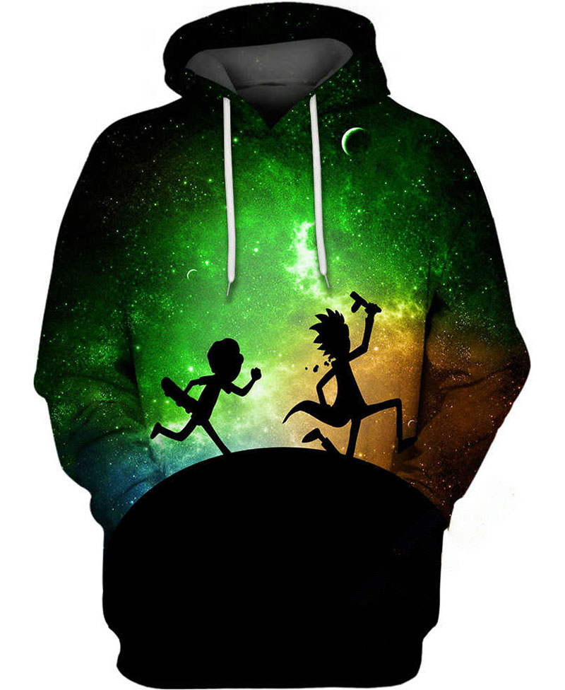 Rick And Morty Galaxy Hoodie 3D