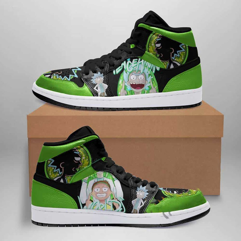 Rick And Morty Custom Air Jordan Shoes 1 Rick And Morty Custom Air Jordan Shoes